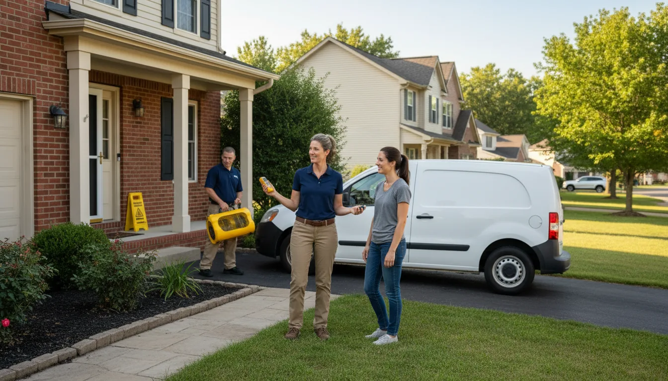 Residential water damage restoration in Pleasant Hill, NC